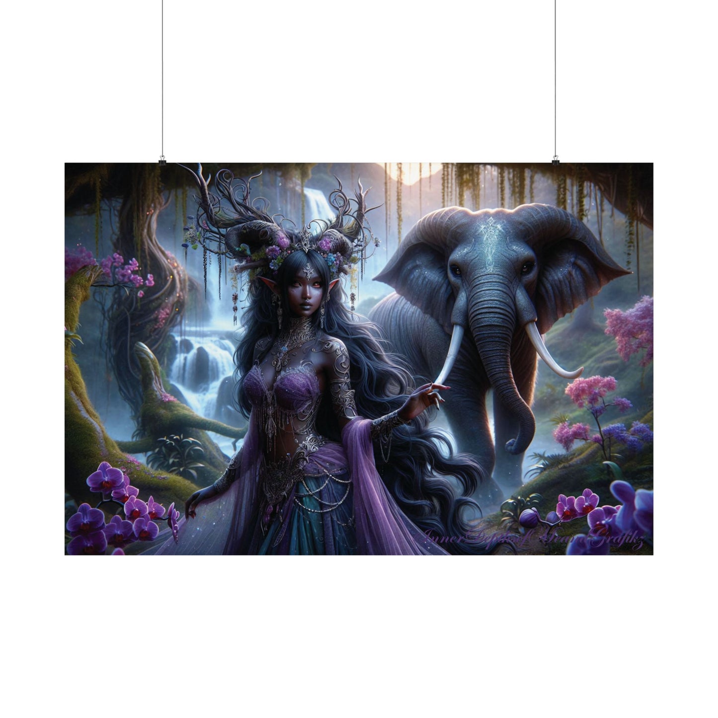 Elephant and Beautiful Fae