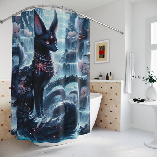Mystykal Fox Shower Curtayn Desygn